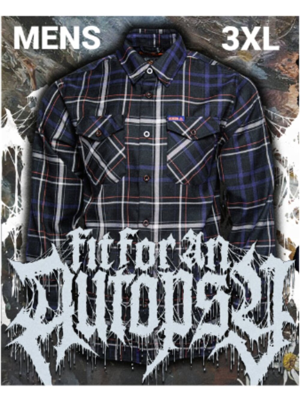 DIXXON x FIT FOR AN AUTOPSY-THE NOTHING THAT IS Collab Flannel - Men's 3XL